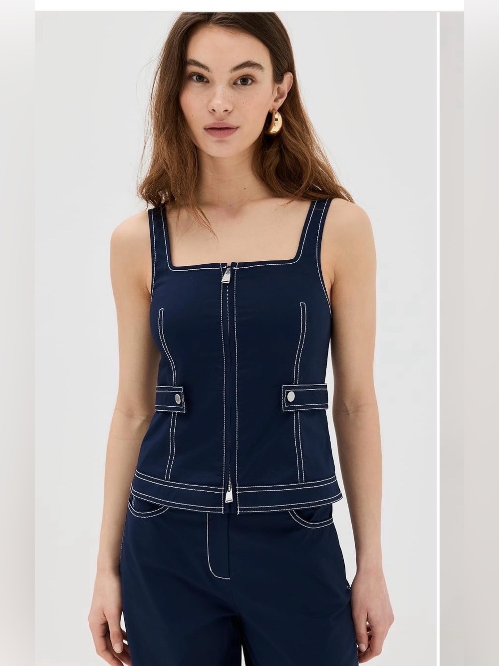 Simkhai Dolce Zip Up Top